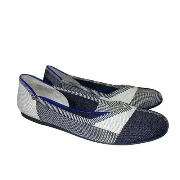 NEW Rothy's Captoe Black Flats New - Picture 1 of 8